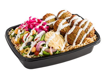 Falafel over rice